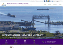 Tablet Screenshot of benesinsurance.com